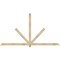 Ekena Millwork Kennewick Rough Sawn Timber Gable Bracket, Douglas Fir, 108"W x 58"H x 2"D x 4"F, 13/12 Pitch GBW108X58X0204KEN00RDF - alternate 1